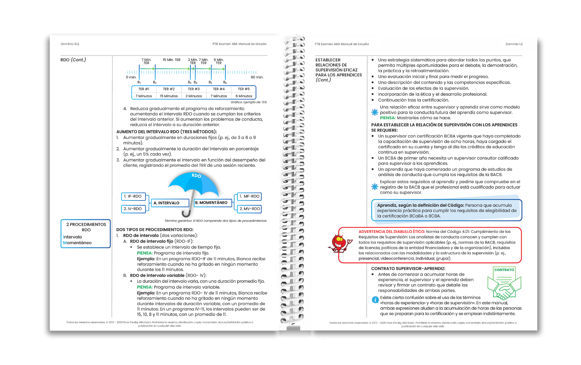 Get a sneak peak into the 6th Edition PTB ABA Exam Study Manual, featuring more than 100 additional pages of essential new content, along with striking visuals that emphasize key details like hints, exam tips, ethical considerations, acronyms, and more. Structured for optimal usability, the “other White Book” contextualizes complex concepts with situational and relatable examples, salient visuals, and detailed explanations. Get a sneak peak into the 6th Edition PTB ABA Exam Study Manual, featuring more than 100 additional pages of essential new content, along with striking visuals that emphasize key details like hints, exam tips, ethical considerations, acronyms, and more. Structured for optimal usability, the “other White Book” contextualizes complex concepts with situational and relatable examples, salient visuals, and detailed explanations.