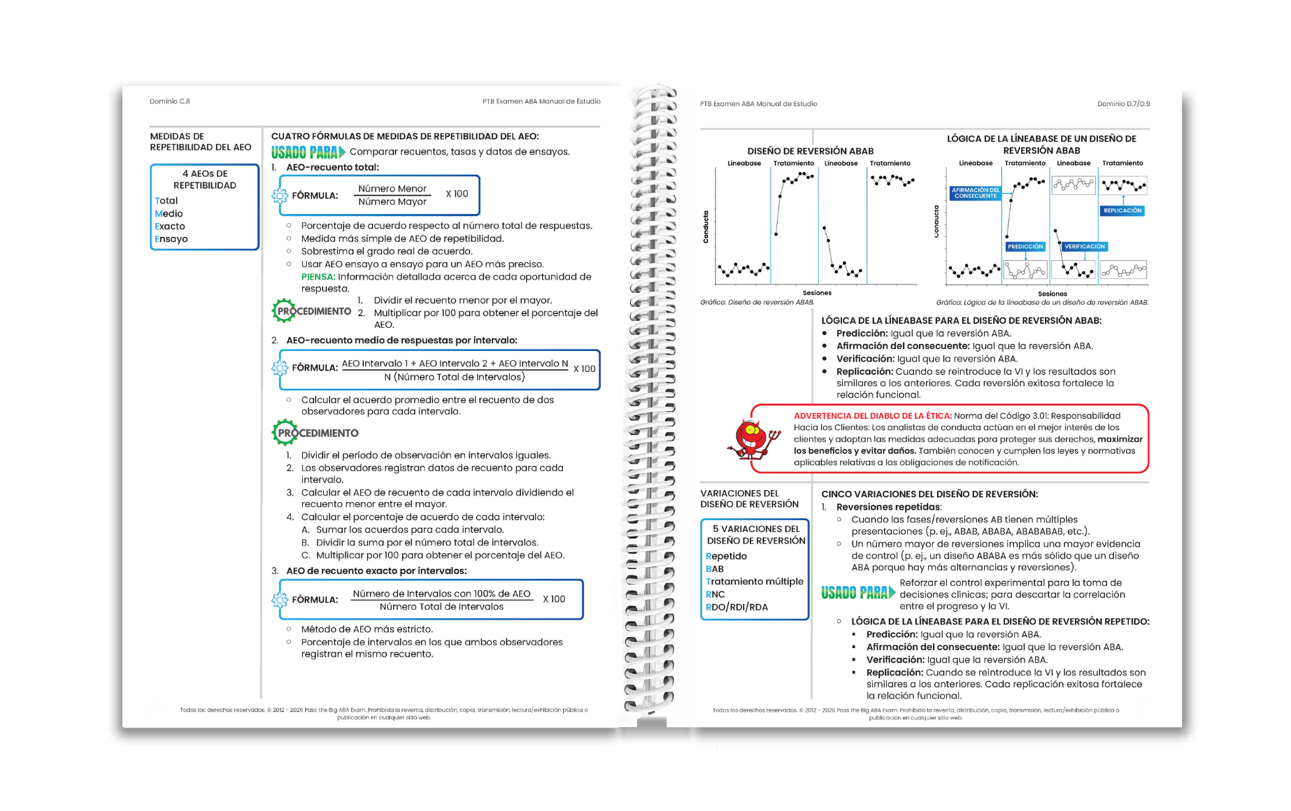 Get a sneak peak into the 6th Edition PTB ABA Exam Study Manual, featuring more than 100 additional pages of essential new content, along with striking visuals that emphasize key details like hints, exam tips, ethical considerations, acronyms, and more. Structured for optimal usability, the “other White Book” contextualizes complex concepts with situational and relatable examples, salient visuals, and detailed explanations. Get a sneak peak into the 6th Edition PTB ABA Exam Study Manual, featuring more than 100 additional pages of essential new content, along with striking visuals that emphasize key details like hints, exam tips, ethical considerations, acronyms, and more. Structured for optimal usability, the “other White Book” contextualizes complex concepts with situational and relatable examples, salient visuals, and detailed explanations.