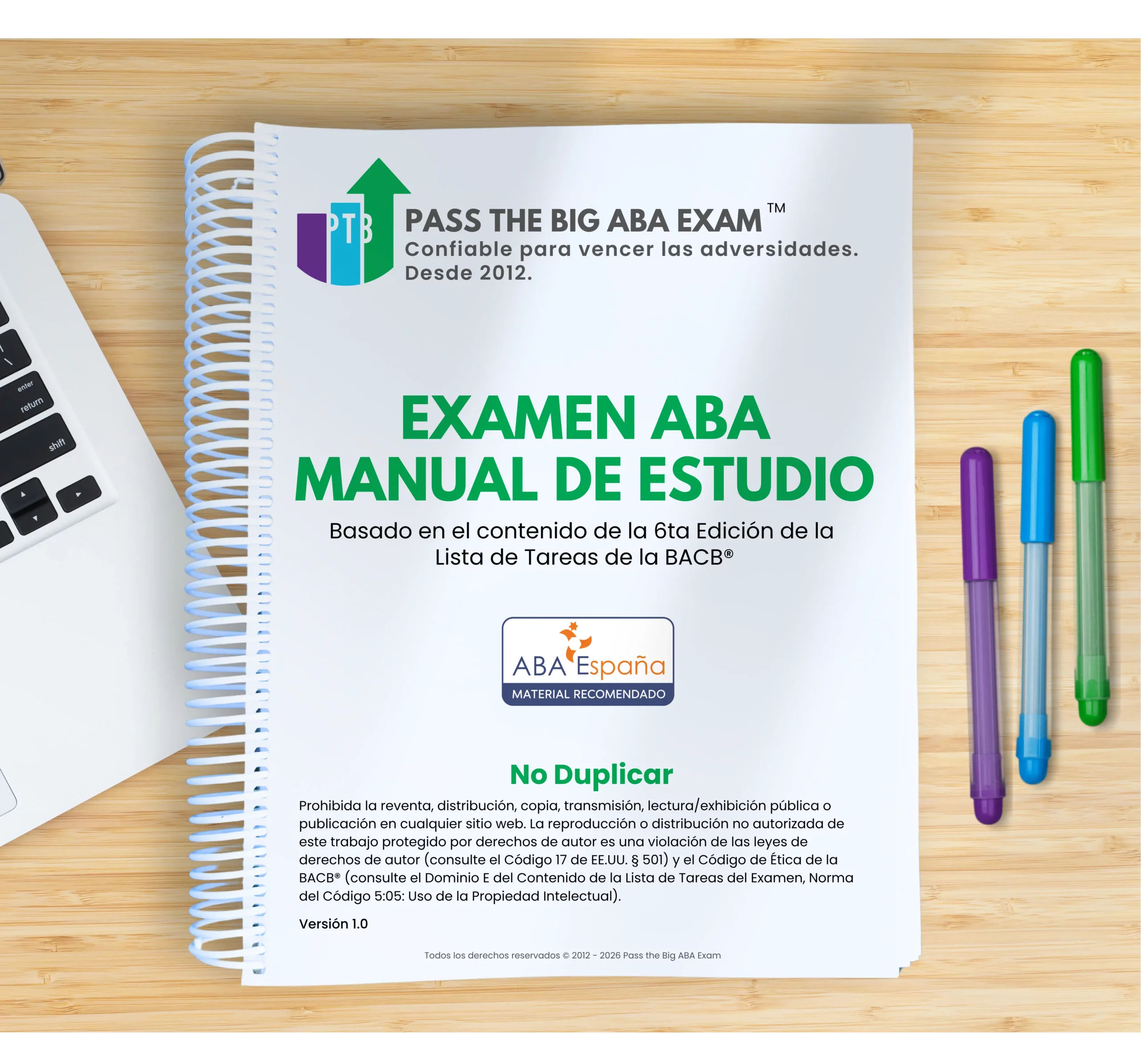 PTB Examen ABA Manual de Estudio en Español