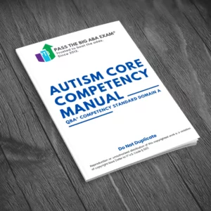 PTB Autism Core Competency Manual: QBA® Competency Standard Domain A
